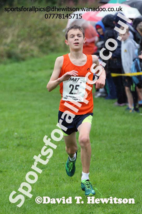 Boys under-13s, Sunderland Harriers Open Cross Counry, Farringdon Park, Sunderland. Photo: David T. Hewitson/Sports for All Pics